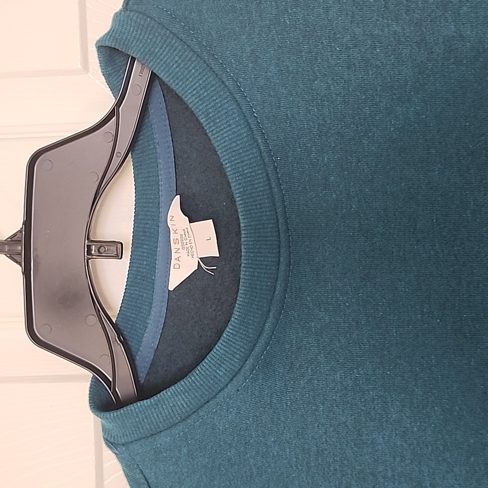 Danskin Men's Teal Crewneck Sweater - Picture 2 of 8